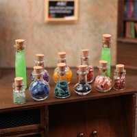 Dollhouse Wizarding World Scene Ornament Vintage Mini Magic Bottle Wand Model Dollhouse Retro Decoration Micro Scene Accessories
