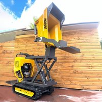 Online-Depositorzahlung TOROS Mini-Dumper Transporter Raupenfahrzeug mit Hydraulischer Kippfunktion Angepasster Allterrain-Mini-Dumper