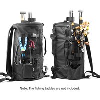 Wasserdichte Angeln Köder Tasche Angeln Tasche Doppel Schulter Köder Rucksack Reel Tasche Riemen Große Kapazität Angelgerät Taschen
