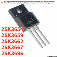 2SK3654 K3654 2SK3659 K3659 2SK3662 K3662 2SK3667 K3667 2SK3696 K3696 TO-220F MOSFET 10PCS NEW 100% quality
