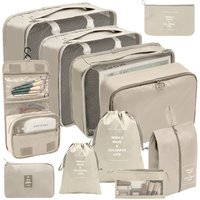 11 PCS/Set Travel Storage Bag Clothes Organizer Bags Luggage Suitcase Organizer Waterproof Wash Bag Clothes Storage Ziplock Bag