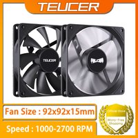 TEUCER CPU Cooling Fan 9cm 4PIN PWM Thin Fan Hydraulic Bearing 1000-2700 Speed Desktop PC Case Cooling