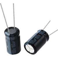 10pcs 100uF 100V 100MFD 100Volt Aluminum Electrolytic Capacitor 10*16mm Radial 100mf100v 100uf100v 100v100mf 100v100uf