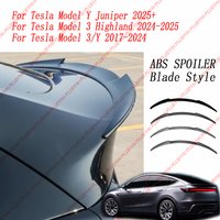 Y Juniper 2025 ABS Carbon Faser Flügel Original Modell 3 Highland Spoiler Auto Außen Zubehör Für Tesla Model Y 2026 Teile