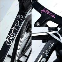 AliExpress NONE Heartbeat Bicycle Stickers for Bicycle Frame Top Tube Decorative Reflective Waterproof Cycling Road Bikes Frames Stickers