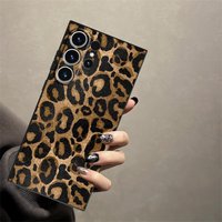Retro Leopard Print Soft Phone Cover Case for Samsung Galaxy Note 8 9 10 20 Ultra S23 S9 S10 S24 Plus S21 FE S26 S25 Edge