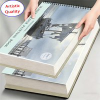 300gsm 16Sheets A4/A5 Professional Watercolor Paper, Acid-Free Cold Press Art Notebook for Watercolor Gouache & Mixed Media, Dur
