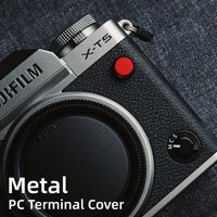 Metal Flash PC Sync Terminal Cap Anti-Dust Cover For Fuji X-T2 T3 T4 T5 XT2 XT3 XT4 XT5 H1 XH1 GFX50S GFX50 Camera Accessories