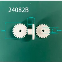 24082B 0.5M Gear 13mm Diameter 24 Teeth 8 Teeth POM Plastic Pinion Long 24082B Toy Parts Wheels 10pcs/lot