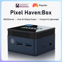 Pixel Haven Box Mini PC Retro Game Console – 12th Gen Intel N100 Quad-Core, Plug & Play, 38,252 Games