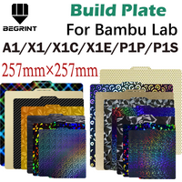 For Bambu Lab Build Plate P1P P1S A1 X1 X1C X1E P2S Printing Smooth Spring Steel Sheet Bambulab A1 P2S Hot Bed Accessories