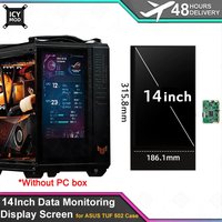 14 Inch PC Data Monitoring Display Screen 1920x1080 Resolution Dynamic Auxiliary Screen for ASUS TUF 502 MOD Without PC Box