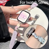 Metal Canvas Strap for Apple Watch Ultra 3/2 49mm 42 38 40 44 46mm Fashion women Nylon Sport Band for Iwatch S11 10 9 8 SE3