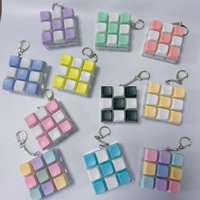 DIY Keyboard Fidget Keychain with 4 Buttons Cute Stress Relief Keychain for Kids Adult Focus Toy for Pocket Travel GiftHotsale