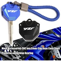 Moto Accessories For Yamaha YZF R1 R1M R3 R25 R6 R7 R9 R125 600R 750R YZFR3 Key Cover Cap Case Shell Protector Keychain Keyring