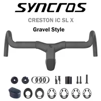 AliExpress NONE Sync Creston IC SL X Carbon Gravel Handlebar Full Internal Cable Routing Road Handlebar T1000 Carbon Integrated Di2 Cockpit
