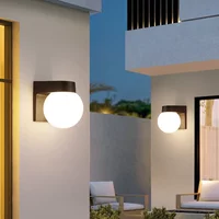 LED Outdoor Waterproof PC Wall Lamp IP55 Wall Light Porch Garden Light Indoor Home Bedroom Living Room Decoration Lighting Lamp