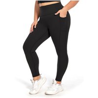 Nepoagym Tummy Control Yoga Leggings Pockets,No Front Seam Sports leggings,Hidden Scrunch,High Waisted 25 Inch 7/8 Plus Size