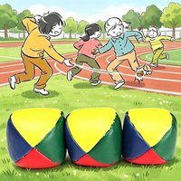 3/6Pcs PVC Juggling Balls Leather Sandbag Filled Circus Ball Set Outdoor Sports Hand Throw Toys for Kids Adults Gifts