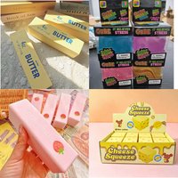Super Soft Ultra Moist Slow Rebound Jumbo Butter Stick Butter Bar Slow Rise Squishy Squeeze Toy Stress Relief for Teens