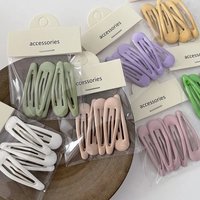 5/10pcs Of Cute Sweet Girl Heart Small Fresh Color Hairpin Simple Personality Bangs Clip Edge Clip Hairpin BB Clip