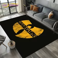 3D Wu T-TANG Clans Hip Hop Sign Rap Carpet Rug for Bedroom Living Room Home Sofa Decoration,Children Play Large Decor Floor Mat