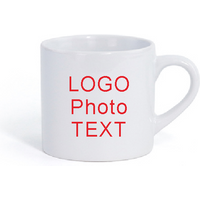 175ml Small Coffee Mug DIY LOGO Photo Text Customized Pattern Picture Design 6 oz Mini Size Ceramic Cup Cute Shape