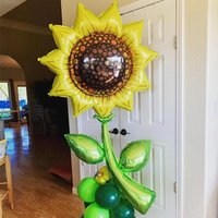 Beautiful Aluminum Flower Shape Foil Balloons Rose Sunflower Birthday Party Decor Colorful Home Decoration Holiday Baby Shower
