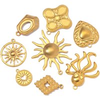 5pcs/Lot Wholesale Stainless Steel Sports Ball DIY Charms Women Bee Butterfly Necklace Pendants Chili Heart Jewelry Wholesale