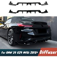 For BMW Z4 G29 M40i 2018+ Car Rear Bumper Diffuser Splitter Spoiler Black Carbon Body Kit Exterior Accessories