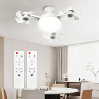 Socket Fan Light with Remote Light Bulb Fan with Dimmable LED, 3-Speed Easy Install for Bedroom, Kitchen, Working Space