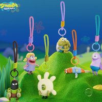 SpongeBob SquarePants Bikini Bottom Fish Villagers Series Blind Box Keychain Anime Figure Mystery Box Cute Dolls Guess Bags Gift