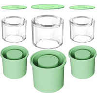 Stanley Cup Compatible Silicone Hollow Cylinder Ice Tray, Freezer Ice Cup Mold for Whiskey, Cocktails & Assorted Cold Beverages