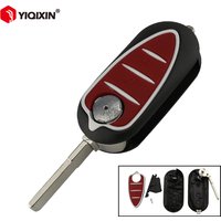 YIQIXIN 3 Buttons Flip Folding Car Key Shell Case Cover For Alfa Romeo Mito Giulietta 159 GTA Remote Control Key Fob SIP22 Blade