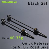 AliExpress RISK Bike Quick Release Skewer TC4 Titanium Alloy Axle QR HUB Lever for MTB Road Bicycle Ultralight Skewers for 100/130 100/135 Frame