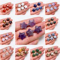 Star Statue Natural Crystal Quartz Stone Stars Meditation Healing Reiki Polished Gemstone Gift Home Decoration 15mm
