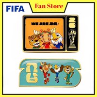 2026 USA Canada Mexico FIFA World Cup Official Licensed Mascot Brooch Pin Badge Football Souvenir Collection Lapel Pin Gift