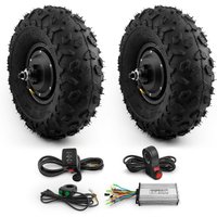 AliExpress L-faster 14.5 Inch Off Road Tire 350W Dual Drive Brushless Gear Hub Motor Wheel Kit for Electric Platform Lorry Flat Car