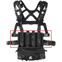 Quadruple SMG Attack Front Panel Elastic Magazine Pouch for LV119 MK3 MK4 JPC2.0 FCPC AVS Tactics Chest Rig