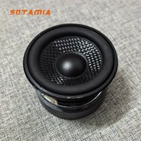 SOTAMIA 2Pcs 2.5 Inch Braided Basin Midrange Bass Speaker 4 Ohm 15W Portable Intelligent Voice Multimedia Speaker Music Player