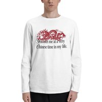 Red Dragon You Met Me At A Very Chinese Time In My Life Lässige Sweatshirts Herren Damen Langarm-Hoodie Winter-Pullover