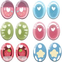 6 pairs oval glass doll eyes Multiple sizes DIY handicraft eyeballs children's dolls Animal eyes time gem accessories