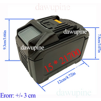 BL1830 15X21700 Li-ion Battery Case with BMS Balanced PCBA Charging Circuit Board For Makita 18V Li-ion Battery Box Housing