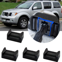 4X Car Door Check Strap Repair Kit inner Plastics Stopper Clip For Nissan Pathfinder R51 2004-2012 Suitable For All Door Black