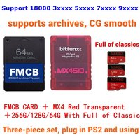 Adaptateur SIO2SD MX4SIO 2025 pour consoles PS2 FAT et Slim + Carte FMCB + Carte SD ISO 64G 128G 256G – Choisissez votre pack combiné