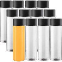Bulk Empty Plastic Reusable Juice /Water Bottles as Smoothie Bottles for Sensory Crafts and Calming Bottles 400ml 6/12PCS