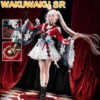 Sparxie Cosplay Costume Game Honkai: Star Rail WakuWaku-SR Cosplay HSR Sparxie Costume Sparkle SP Cosplay Women Red Dress