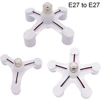 Screw E27 LED Base Light E27 to E27 Splitter Adapter Lamp Holder E27 Socket Blub Holder Converter 3 in 1 / 4 in 1 / 5 in 1