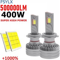 240W 24000LM X8 H7 LED Headlight Bulbs Car Fog Light 12V 24V Compatible with H1 H4 H7 H11 9005 9006 9012 CANBUS Included