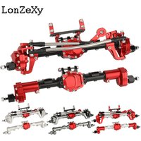 Aluminum Alloy Complete Front Rear Portal Axle for Axial SCX10 II AX90060 90046 90047 1/10 RC Crawler Truck Metal Upraded Parts